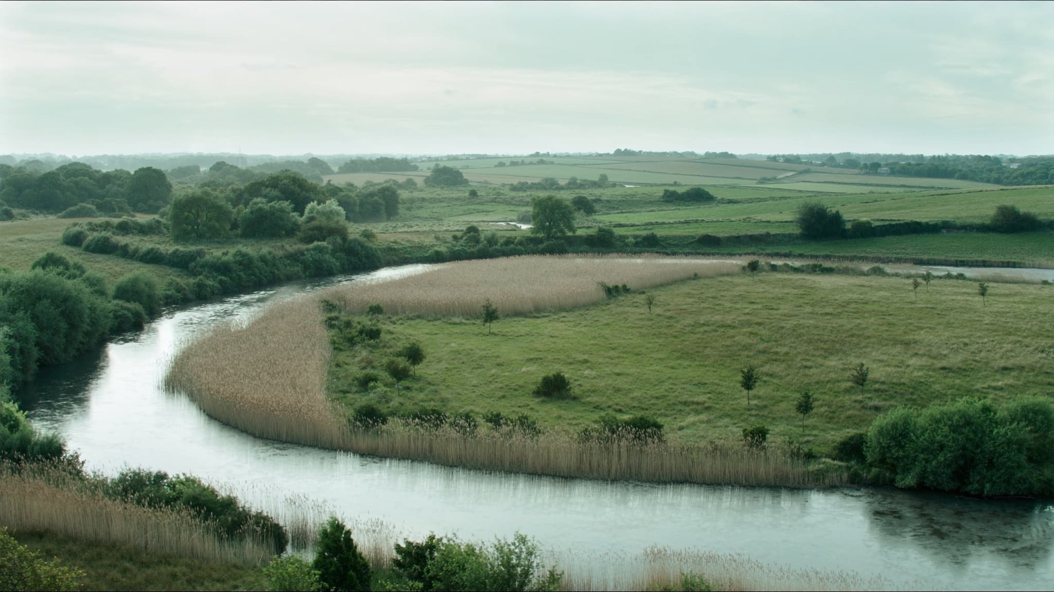 Meadows and the River Itchen near Winchester
